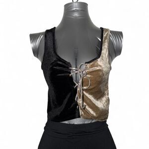 Love-j Women's Gold and Black Vest